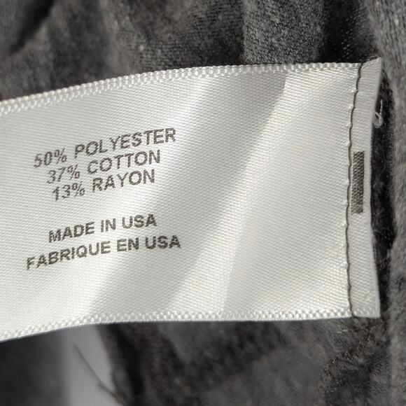 Pam & Gela Major Graphic Sleeveless Top Women’s M Gray Distressed Muscle Tee USA - Picture 5 of 5